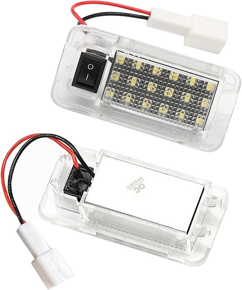 csslyzl 1Pcs LED Luggage Compartment Lights with on/off Switch Assembly Compatible with Toyota RAV4 2022 2023 2024 2025, White Full LED Interior Trunk Rear Cargo Area Light - Image 3